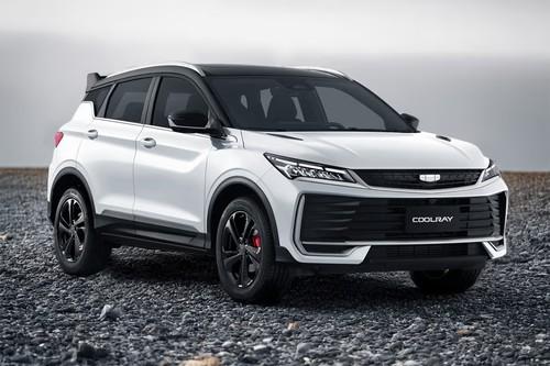 Geely The New Coolray 2026 SUV Front Left View Showcasing Front Grille Geely The New Coolray 2026 SUV Front Left View Showcasing Front Grille
