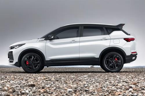 Geely The New Coolray 2026 SUV Left Side Profile with Alloy Wheels Geely The New Coolray 2026 SUV Left Side Profile with Alloy Wheels