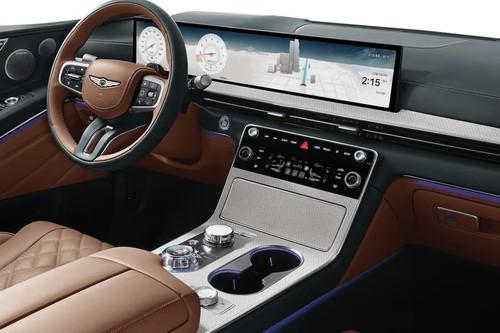 Genesis GV80 Dashboard Layout with Dual Integrated Displays Genesis GV80 Dashboard Layout with Dual Integrated Displays