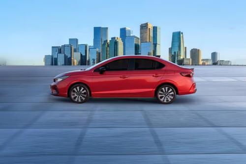 Honda City 2026 Sedan Left Side Profile with Alloy Wheels Honda City 2026 Sedan Left Side Profile with Alloy Wheels