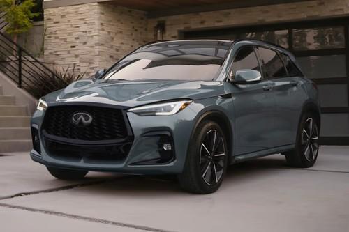 Infiniti QX50 2026 SUV front left side angle view Infiniti QX50 2026 SUV front left side angle view