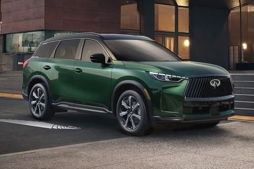 Infiniti QX60 2026 SUV front left side angle view Infiniti QX60 2026 SUV front left side angle view