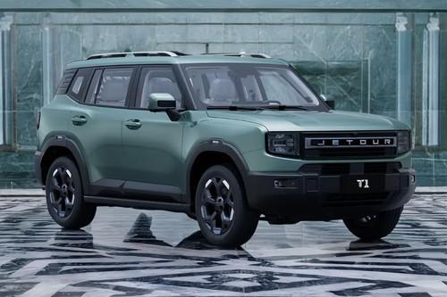 Jetour T1 2026 SUV Left Side Profile with Alloy Wheels Jetour T1 2026 SUV Left Side Profile with Alloy Wheels