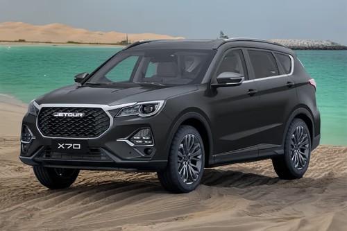 Jetour X70 FL 2026 SUV Front Left Side Angle View Jetour X70 FL 2026 SUV Front Left Side Angle View