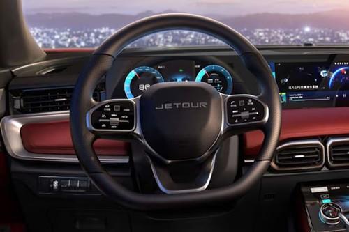 Jetour X70 Plus 2026 SUV Steering Wheel Horn Pad with Brand Emblem Jetour X70 Plus 2026 SUV Steering Wheel Horn Pad with Brand Emblem