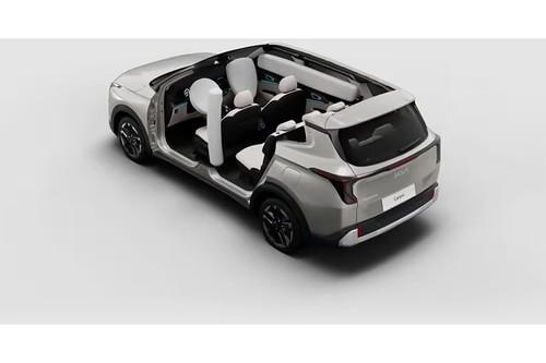 Kia Carens 2025 MPV Airbag Deployed View Kia Carens 2025 MPV Airbag Deployed View