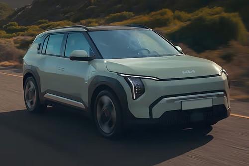 Kia EV3 2026 SUV Front Fender with Wheel Arch Cladding and Alloy Wheel Kia EV3 2026 SUV Front Fender with Wheel Arch Cladding and Alloy Wheel