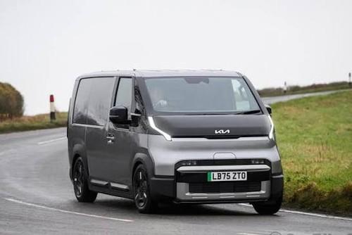Kia PV 5 Cargo 2026 MPV Front View with LED Headlights Kia PV 5 Cargo 2026 MPV Front View with LED Headlights