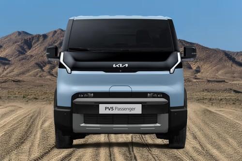 Kia PV5 Passenger 2026 MPV Front View with LED Headlights Kia PV5 Passenger 2026 MPV Front View with LED Headlights