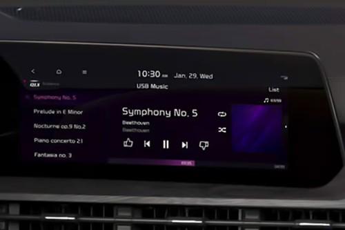 Kia Telluride 2025 SUV Floating Touchscreen Infotainment System Kia Telluride 2025 SUV Floating Touchscreen Infotainment System