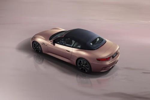 Maserati GranCabrio Rose Gold Over Magnetic Coupe Rear Left side angle view showing taillights, tailgate and alloy wheels Maserati GranCabrio Rose Gold Over Magnetic Coupe Rear Left side angle view showing taillights, tailgate and alloy wheels