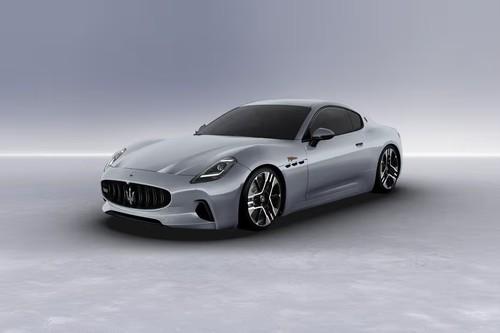Maserati GranTurismo Banquise White Coupe front right side angle view Maserati GranTurismo Banquise White Coupe front right side angle view