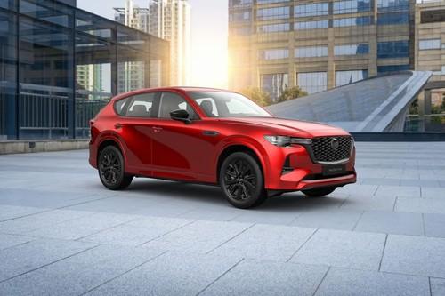 Mazda CX-60 Red SUV Front right side angle view Mazda CX-60 Red SUV Front right side angle view