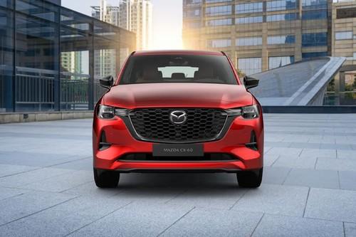 Mazda CX-60 Red SUV front view with LED Headlights Mazda CX-60 Red SUV front view with LED Headlights