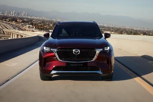 Mazda CX - 90 SUV front view with LED Headlights Mazda CX - 90 SUV front view with LED Headlights