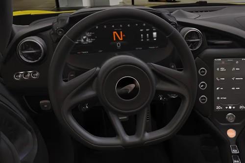 McLaren 750S Coupe Steering Wheel Horn Pad with brand emblem McLaren 750S Coupe Steering Wheel Horn Pad with brand emblem