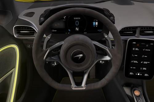 McLaren Artura 2026 Coupe Steering Wheel Horn Pad with brand emblem McLaren Artura 2026 Coupe Steering Wheel Horn Pad with brand emblem