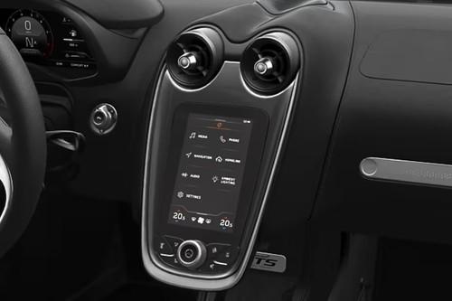 McLaren GTS interior centre console storage compartment McLaren GTS interior centre console storage compartment