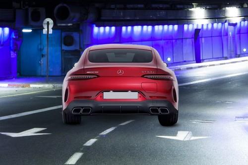 Mercedes-Benz AMG GT 4 Door Coupe 2026 rear view with LED Taillights Mercedes-Benz AMG GT 4 Door Coupe 2026 rear view with LED Taillights