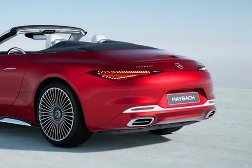 Mercedes-Benz Maybach SL 680 Rear Left side angle view showing taillights, tailgate and alloy wheels Mercedes-Benz Maybach SL 680 Rear Left side angle view showing taillights, tailgate and alloy wheels