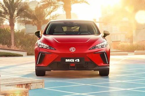 MG 4 EV Hatchback Full front profile view MG 4 EV Hatchback Full front profile view