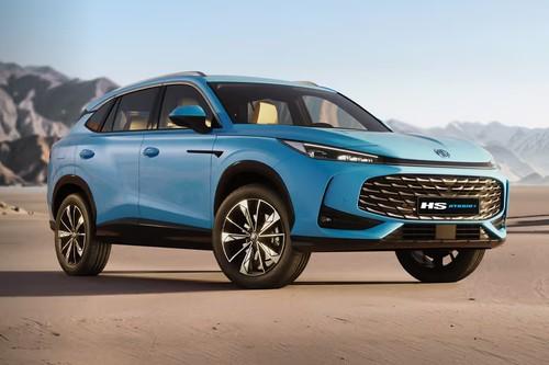 MG HS Hybrid 2025 SUV Front Left Side Angle View MG HS Hybrid 2025 SUV Front Left Side Angle View
