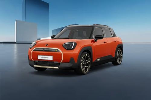 Mini Aceman SUV front left side exterior view showing the front bumper Mini Aceman SUV front left side exterior view showing the front bumper