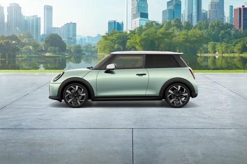 Mini Cooper 3 Door Hatchback Left Side Profile with Alloy Wheels Mini Cooper 3 Door Hatchback Left Side Profile with Alloy Wheels