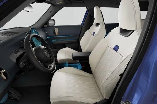 Mini Cooper Electric SUV Interior Cabin Profile Showing Driver Side Front Seat Mini Cooper Electric SUV Interior Cabin Profile Showing Driver Side Front Seat