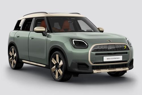 Mini Countryman Electric SUV Front Left Side View Highlighting Front Fascia and Side Profile Mini Countryman Electric SUV Front Left Side View Highlighting Front Fascia and Side Profile