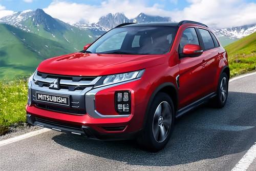 Mitsubishi ASX SUV Front left side showing grille, headlamp and alloy wheel Mitsubishi ASX SUV Front left side showing grille, headlamp and alloy wheel
