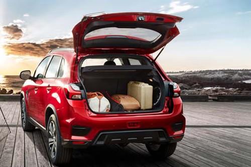 Mitsubishi ASX SUV Open boot showing the flat loading floor Mitsubishi ASX SUV Open boot showing the flat loading floor