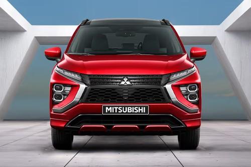 Mitsubishi Eclipse Cross 2026 SUV Front view with LED headlights Mitsubishi Eclipse Cross 2026 SUV Front view with LED headlights
