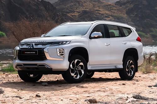 Mitsubishi Montero Sport 2026 SUV Front left side angle view Mitsubishi Montero Sport 2026 SUV Front left side angle view