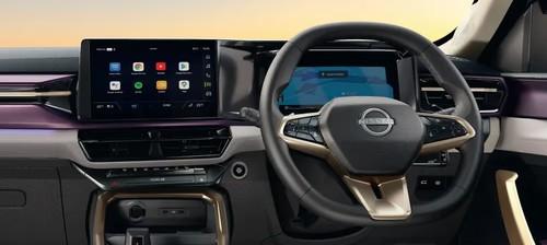 Nissan Tekton 2026 Sedan Dashboard with digital instrument cluster and steering wheel Nissan Tekton 2026 Sedan Dashboard with digital instrument cluster and steering wheel