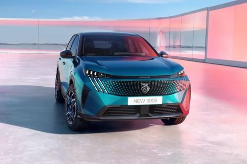 Peugeot 3008 2026 SUV front view with LED headlights Peugeot 3008 2026 SUV front view with LED headlights