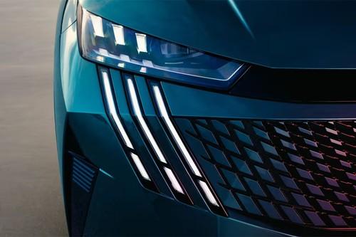 Peugeot 3008 2026 SUV LED headlight close-up Peugeot 3008 2026 SUV LED headlight close-up