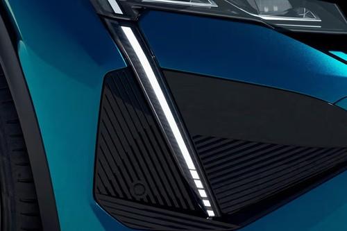 Peugeot 408 2026 SUV front fog lamp close-up Peugeot 408 2026 SUV front fog lamp close-up