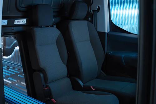 Peugeot Partner 2025 Van driver and passenger front seats interior view Peugeot Partner 2025 Van driver and passenger front seats interior view