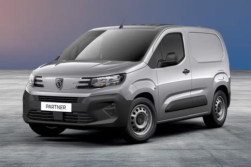 Peugeot Partner 2025 Van front right side low-angle view Peugeot Partner 2025 Van front right side low-angle view