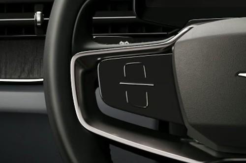 Polestar 3 SUV Left Steering Wheel controls for audio and phone functions Polestar 3 SUV Left Steering Wheel controls for audio and phone functions
