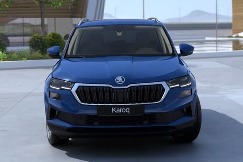 Skoda Karoq 2025 Front View with LED Headlights Skoda Karoq 2025 Front View with LED Headlights