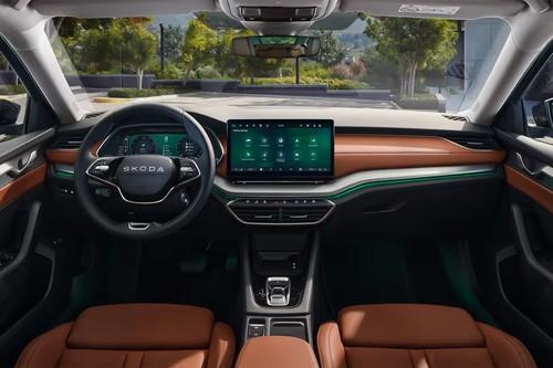 Skoda Octavia 2025 Dashboard Layout with Dual Integrated Displays Skoda Octavia 2025 Dashboard Layout with Dual Integrated Displays