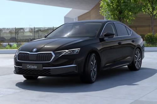 Skoda Octavia 2025 Front View with LED Headlights Skoda Octavia 2025 Front View with LED Headlights