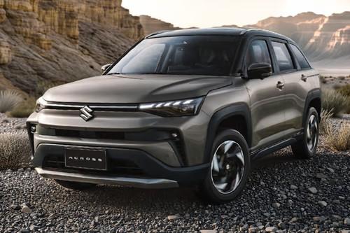 Suzuki Across 2026 SUV Front Right Side Angle View Suzuki Across 2026 SUV Front Right Side Angle View