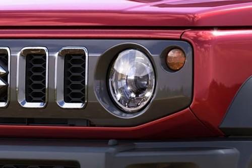 Suzuki Jimny 5 Door 2025 SUV Projector LED Headlight Close-up Suzuki Jimny 5 Door 2025 SUV Projector LED Headlight Close-up